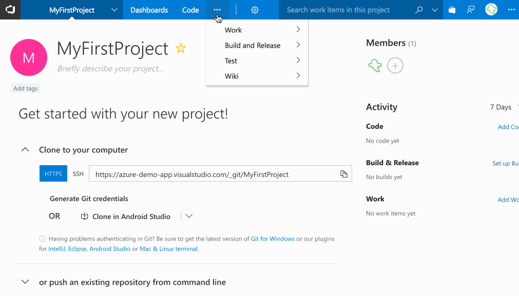 Set up a new build defintion in VSTS