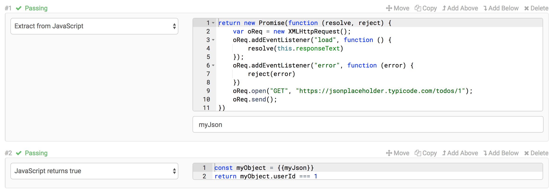 Extract JSON with async JavaScript example