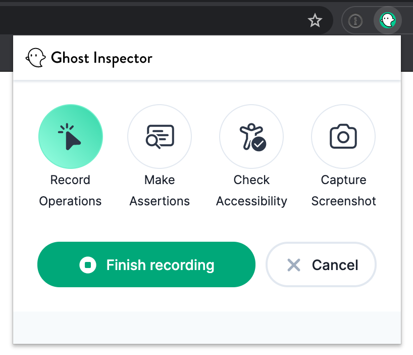 Ghost Inspector Test Recorder 