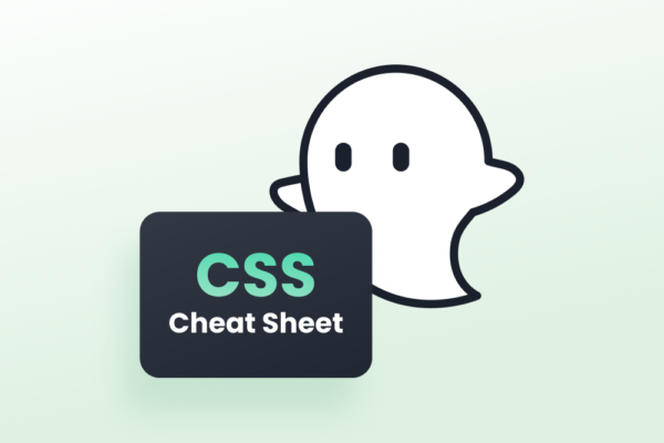 CSS cheat sheet with Ghostie logo